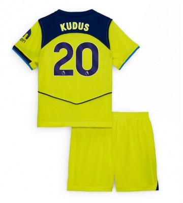 Tottenham Hotspur Mohammed Kudus #20 Tredjetrøje Børn 2025-26 Kortærmet (+ Korte bukser)